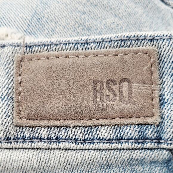 RSQ Jeans Light Blue Washed Seattle Skinny Tapered Jeans 5-Pockets Men's 34x30 - Picture 9 of 12